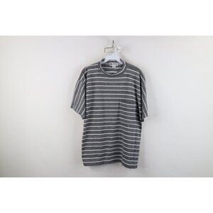 Vtg 90s Streetwear Mens Small Striped Color Block Pocket Short Sleeve T-Shirt